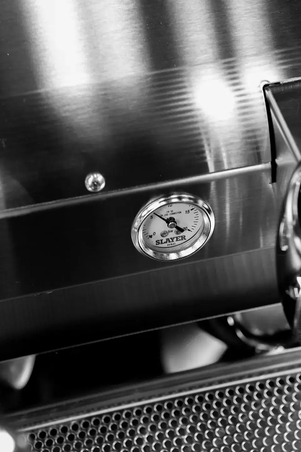 SLAYER espresso machine — detail shot 2